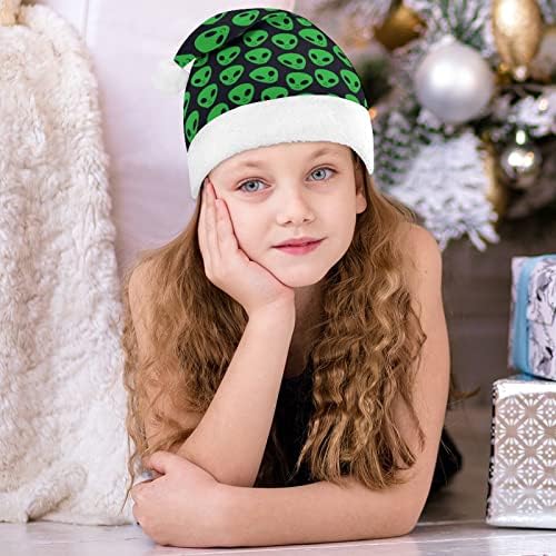 Aliens enfrenta o chapéu de natal de OVNIs personalizadas de chapéu de Santa Funny Decorações de Natal