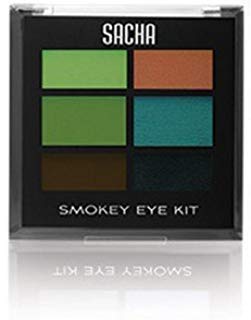Kit Smokey Eye By Sacha Cosmetics, Melhor Maquiagem de Sombra Fumaça Altamente Pigmentada, Cores Marcatelas de Sombra e Sombra Matte,