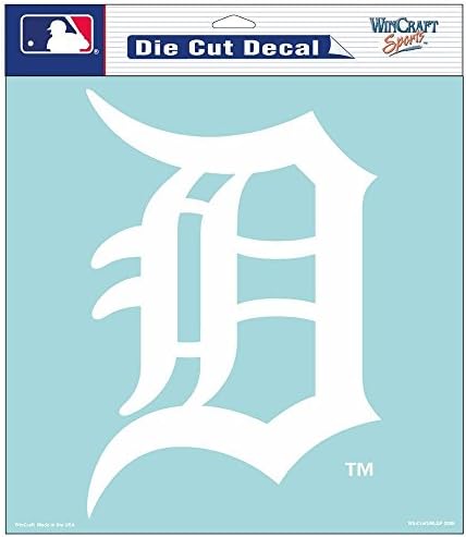 Detroit Tigers 8x8 Die Cut Janela se apega