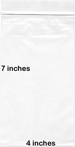 Canto bny 2 mil 4x7 Space Saver Reclosable Poly Ziplock Bag 4 x 7 - 500 contagens