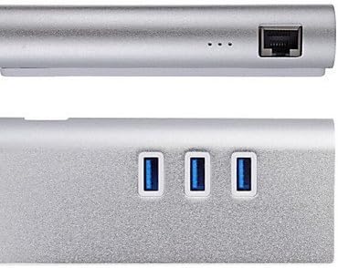 Porta USB 3.0 Hub 3 com RJ45 Gigabit Ethernet LAN Adaptador para IMAC MacBook Pro Air Mini Desktop, 1 m