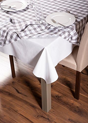 Proteção à prova de água à prova de água e derramamento DII Durável, interno/externo, almofada de mesa, 52x108, branco