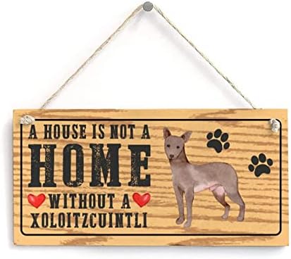 Amantes de cães citações sinal de chihuahua Uma casa não é uma casa sem um cachorro Funny Wood Dog Sign para cachorro Memorial Placa