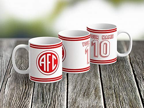 Azty projeta a caneca de chá de café Copo Brasil Cerâmica Futebol Futebol Nome Personalizado Número Escudo