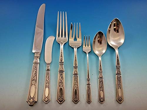 Saint Dunstan perseguido por Gorham Sterling Silver Falheres Service Set.