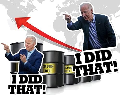 100pcs Joe Biden Eu fiz isso! Sticker Decal Humor Ponto para o seu adesivo esquerdo Joe Biden Funny, que é tudo eu, eu fiz isso -Funny Joe Biden Campaign Logo Parody Sticker de 3 polegadas