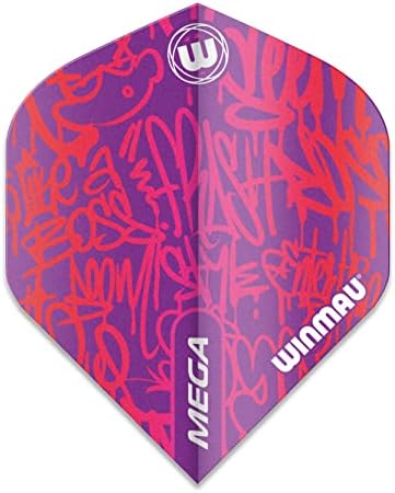 Winmau Mega Standard Purple Extra Grost Dart voos - 1 conjunto por pacote