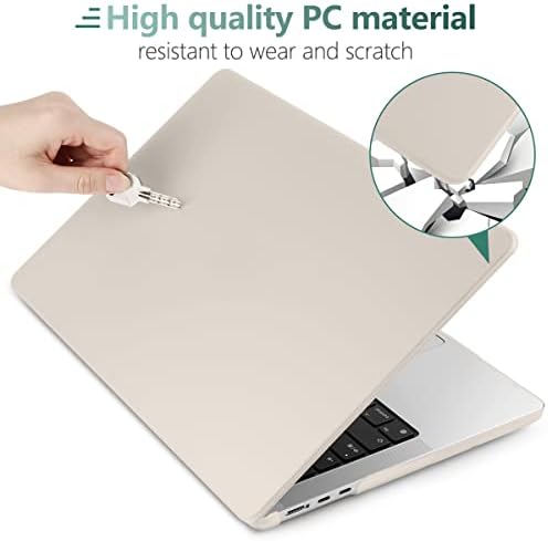 Dongke Compatível com M2 MacBook Air 13,6 polegadas CASO 2022 2023 A2681, Caixa de casca dura de plástico com capa