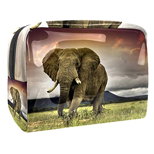 Bolsa de cosméticos para mulheres elefante bolsa de prado de elefante Bolsa de maquiagem Bolsa de higiene pessoal de viagem