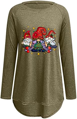 Camisetas de beisebol de Natal feminino tamis de tee gráfico engraçado