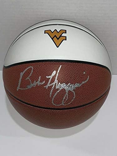 Bob Huggins assinou o basquete da Virgínia Ocidental Bobby Proof JSA CoA - Basquete universitário autografado