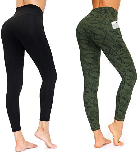 Leggings de treinos para mulheres para mulheres, calças de ioga com cintura alta para mulheres, leggings com bolsos mulheres