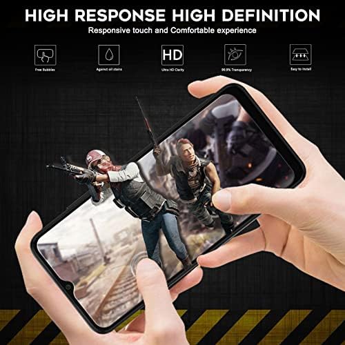 OrZero compatível para o Samsung Galaxy A03, A03S, A03 Core, A02, A02S Protetor de tela, Terly Glass 9 HD HD livre de bolhas