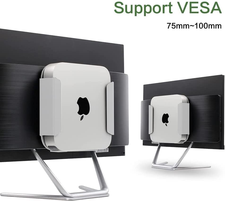 Para Apple Mac mini titular de TV de TV multifuncional Materiais de aço carbono Materiais Apple Mac mini TV Stand Stand