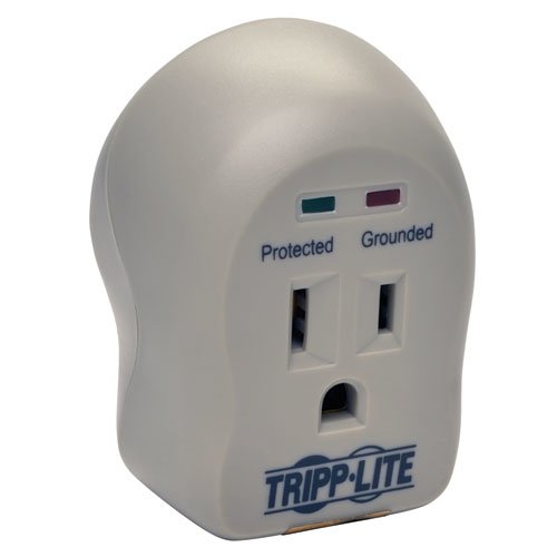 Tripp-Lite Spike Cube Série 1 Outlet Surge Protector, plug-in direto, 600 J, 2 LEDs de diagnóstico