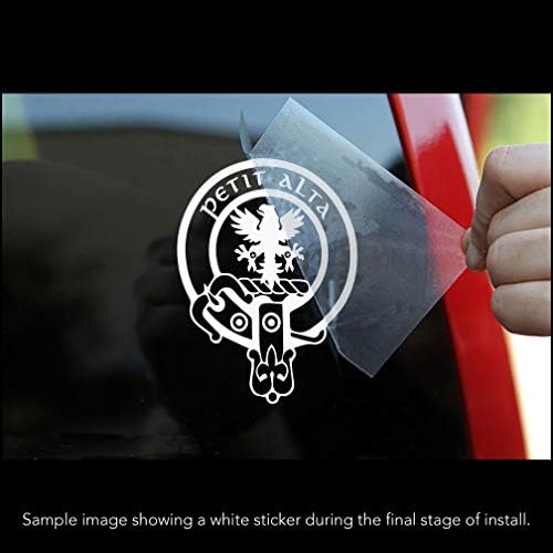 Armstrong Scottish Clan Vinyl Sticker Decal Tartan com Banner Option Family