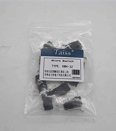 SUTK 10PCS AC 125V 5A 3 PIN TACT TACT SWITCH MICRO LIMITE ALAVANCE ALAVANDO PARA MILHA CNC