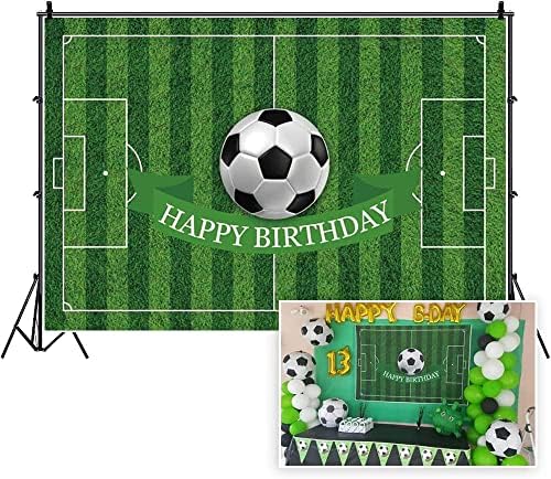 Cenário de futebol de 10x8 pés CSFOTO para decorações de aniversário de esportes de festa de aniversário para decorações de futebol