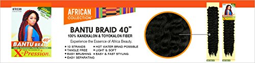 Sensationnel Synthetic Hair Crochet Braids Collection African Bantu Braid 40