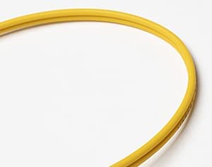 FiberCablesDirect - 3M OS2 LC Fiber Patch Cabo eletrônico | Duplex 9/125 LC para LC SingleMode Jumper 3 metros | 1G 10G SFP 10GBASE DX Amarelo Zip PVC OFNR - Computador pessoal, servidor