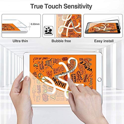 Procase iPad Mini 4 2015 Teal Slim Hard Shell Case Pacote com 2 pacote iPad mini 5 2019 / mini 4 2015 Protetores de tela
