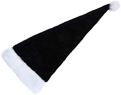 Aboofan 1pc 75cm Natal Hat de Santa Hat luxuoso Natal Papai Noel Hat Hat Hat Party Favor