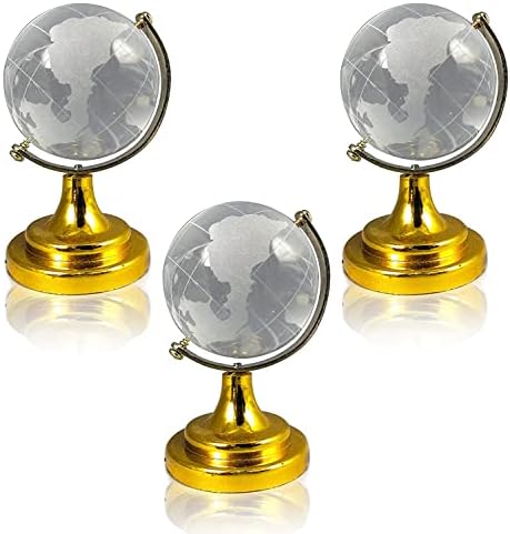 Fengshui Crystal Globe com Golden Stand para sucesso de energia positiva Good Luck and Prosperity Vastu Remedy for Home Children's