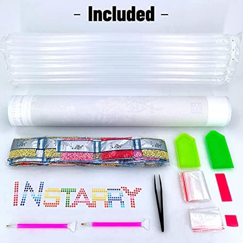 Instarry 5D Diamond Painting Kits para adultos Drill completa 3pcs/conjunto Pintura Decorações de bordados de cristal de cristal