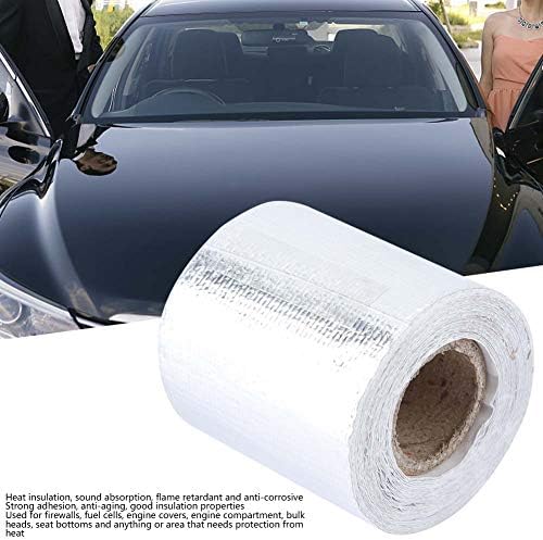 Fita adesiva de folha de alumínio qiilu, fita adesiva de folha de alumínio, 5m 5 cm de carro de alumínio