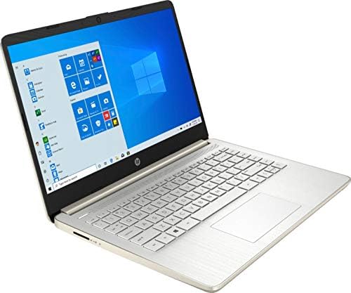 HP 14-DQ0003DX 14 Laptop, Intel Celeron N4020, 4 GB de RAM, 64 GB EMMC, Intel UHD Graphics 600, Windows 10 Home in S Mode,