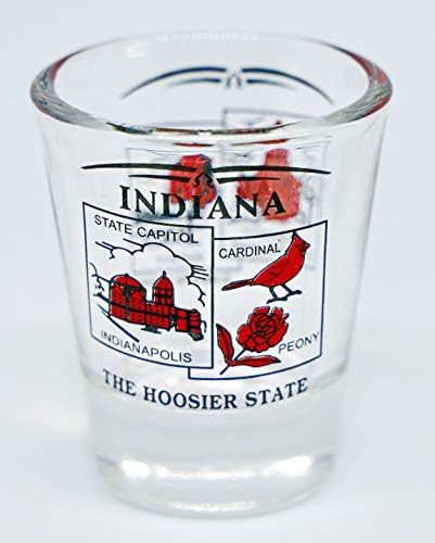 Cenário do estado de Indiana Red New Shot Glass