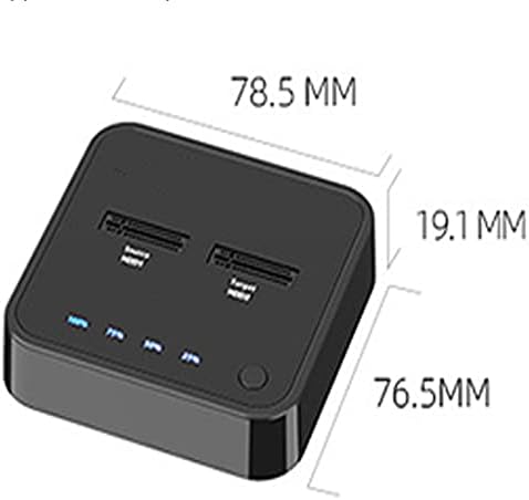 N/A USB 3.1 TIPO C A M.2 DUUAL BAY DURO DE DISCURSO DO DISTORITO RUDO EXTERNO COM CLONE OFFLINE PARA M2 SSD SUPORTE DE 2TB HDD STORTE