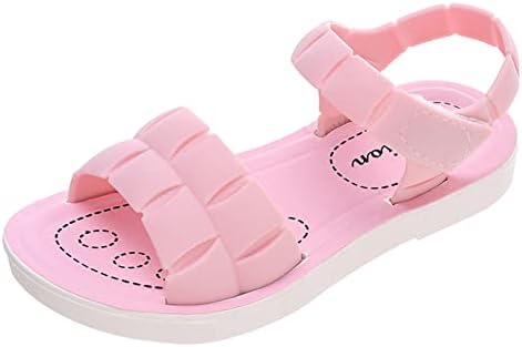 Sandálias infantis Moda de sapatos planos e confortáveis ​​e confortáveis ​​de médio e grande infantil sapatos de menina