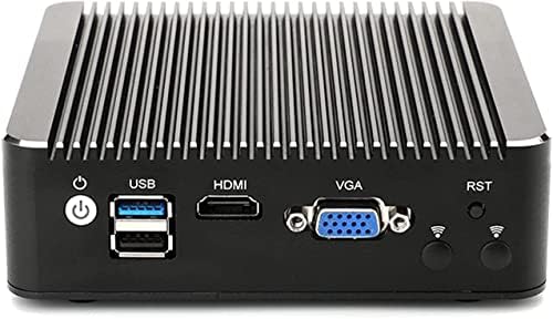 Micro Appliance Firewall, Mini PC sem ventilador com Intel Celeron J4125 Quad Core, 4 Intel I225 Gigabit LAN, VGA/HDMI/USB,