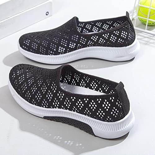 Sapatos de caminhada feminino sapatos casuais clássicos tênis atléticos de renda up tênis de verão tênis tênis tênis sapatos chatos