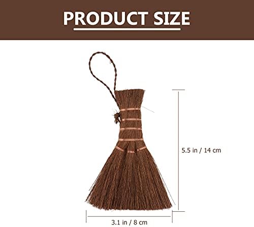 Escova de palmeira natural genérica pincel de palmeira natural mini batata natural vassoura de vassoura de vassoura de vassoura