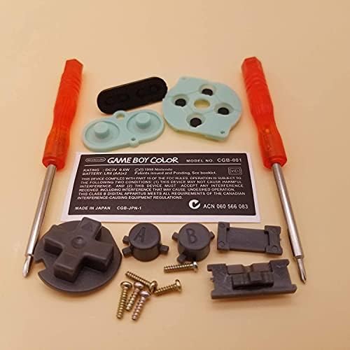 Gametown Full Hous Hous Shell Pack com a chave de fenda para Nintendo Game Boy Color GBC Repair Parte Transpante