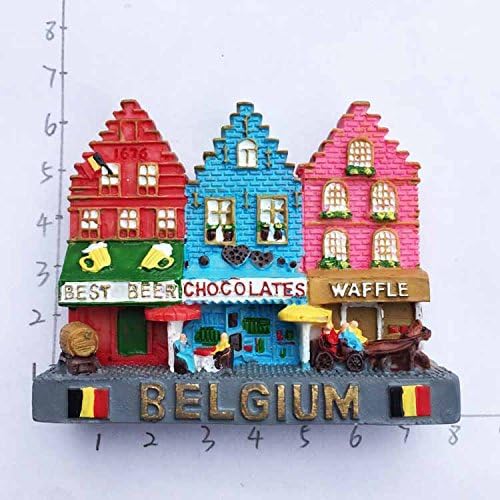 Rainbow Street Bruxelas Resina Bélgica 3D Gréter de geladeira forte Local de montagem turística Gift Turist
