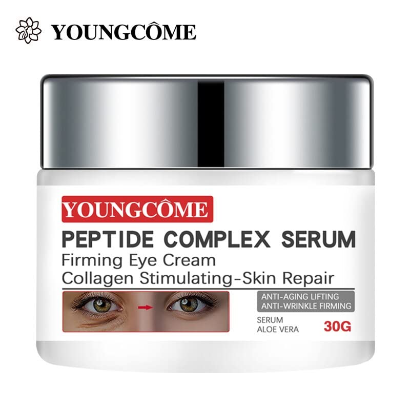 Weershun 30g Peptide Essence Eye Cream Whitening Repações hidratantes Sacos escuro Sacos levantando o cuidado da pele dos olhos apertados