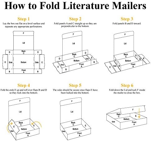 Parceiros Brand PML1292RKSK Literature Mailers, 9 Largura, 2 Altura, 12 Comprimento, Kraft