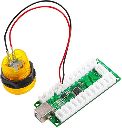 20pcs 2,8 mm Terminal 2 pino Caia de fios para botões de Sanwa / Arcade Zero Atraso codificador USB