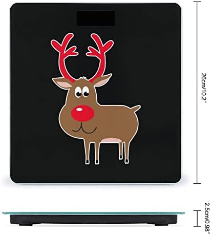 Santa Claus Deer Escala Smart Digital para Peso de Peso Bora de Lar LCD LCD LCD Escala com medições de alta precisão