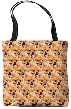 Guglili adorável keeshond cão bolsa bolsa de estimação de animais de estimação rostos de ombro para viagens de compras