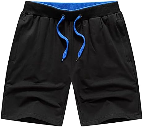 Shorts atléticos masculinos do RTRDE Novo short de cor de algodão solto casual de verão casual
