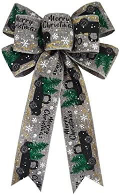 Itgrl Christmas Freamer Bow Christmas Decorativo Bow Diy Bow Ribbon Grey