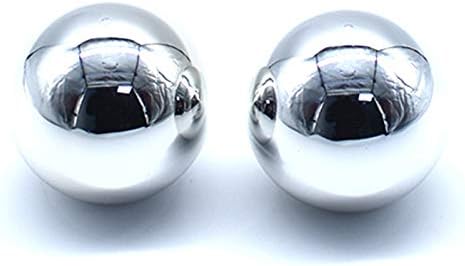 Arcity 2 PCs Arcade Joystick Ball Top Chrome Handle Rocker Round Head para Arcade Fighting Joystick Game DIY Parts Kit Substituição