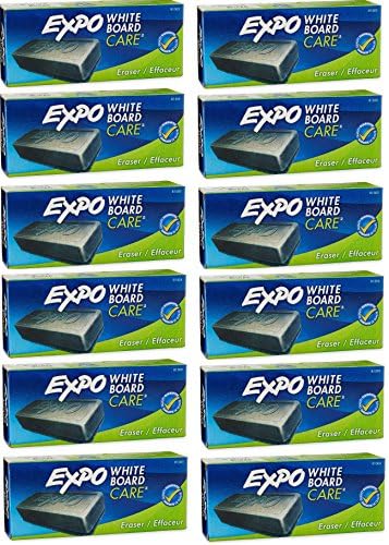 Expo 81505 Block Apager Eraser Dry Apager Broather, pilha macia, 5 1/8 W x 1 4 H - pacote de 12