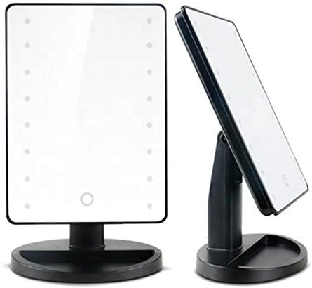 Tela de toque de LED de WYFDP 22 MAIZAÇÃO LIGHT MAPACIMENTO Desktop Compêmea de 10x Ligação de espelho de vaidade de beleza de 10x