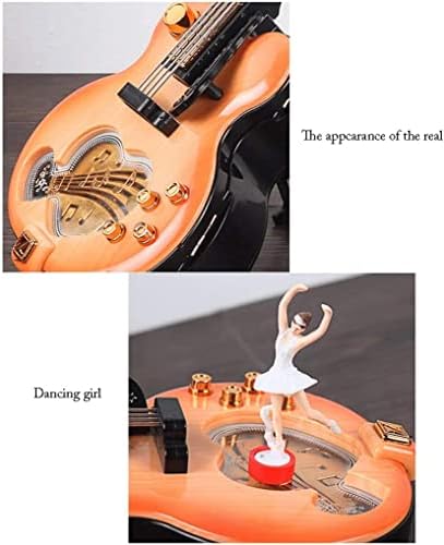 VCADEN MUSIC Box Box Retro Guitar Box Romantic Rotcing Ballet Desktop Decoração Presente para Crianças Caixas Musicais