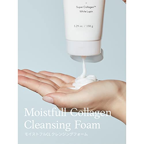 Etude Moistfull Collagen Cleansing Foam 150ml + Etti Hair Band Set | Limpador de espuma de bolha úmido e saltitante e uma ferramenta adorável para manter o cabelo afastado